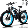 KETELES Electric Bike for Adults, Peak 4000W Dual Motor Ebike，26" Fat Tire Electric Mountain bike, 48V 23AH Removable Battery UL 2849.