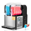 KFFKFF Commercial Slushy Machine, 4L*2 Tank Slushie Machine, Frozen Drink Machine with Temperature Preservation, Slushy Maker Machine