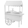 Candy Cart for Party - Candy Cart Display Stand with Wheels for Party - Dessert cart - Decorated Wood candy cart with wheels for Birthdays Wedding - Easy To Assemble Vintage Candy Cart On Wheels.