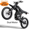 GT73 Electric Bike for Adults, 2000W UL 2849 Electric Dirtbike with 25" Motorcycle Tires,48V36.4AH Dual Battery EBike, Max 37 mph & 85 mile Long Range, Dual Hydraulic Brakes & Full Suspension